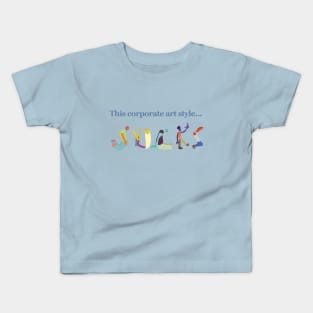 Corporate Art Style Kids T-Shirt